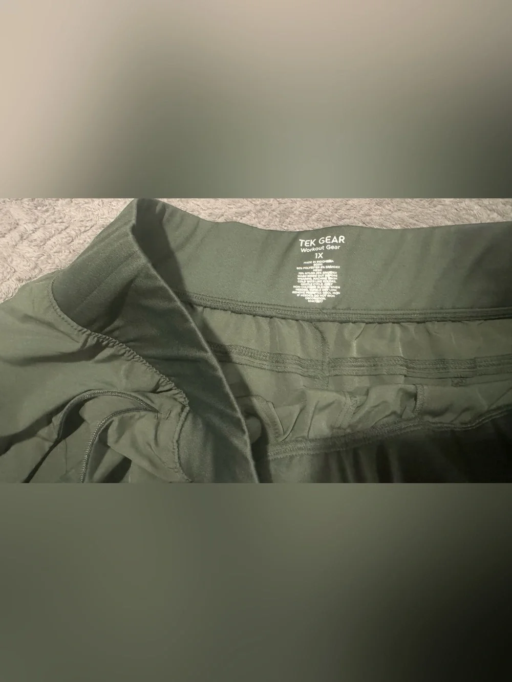 tek gear Olive Active Run Shorts